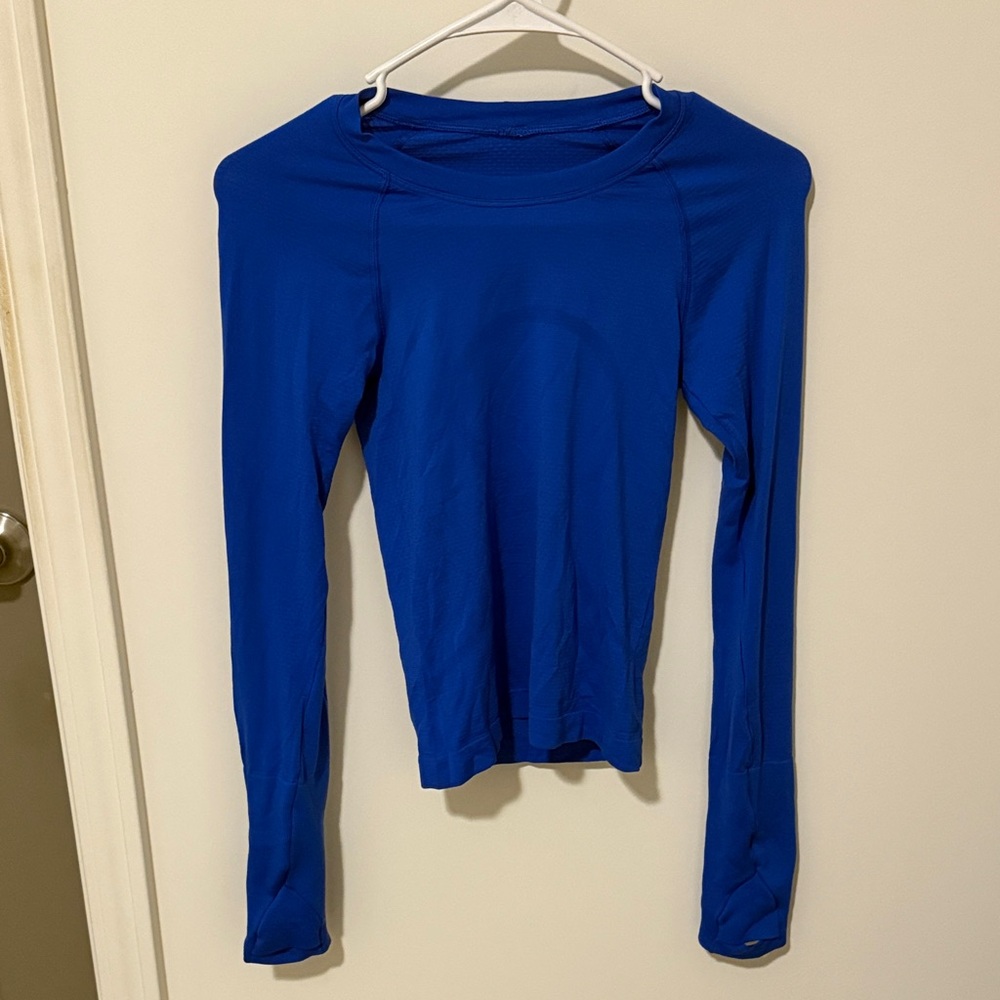 lululemon athletica Vibrant Blue Long Sleeve Top